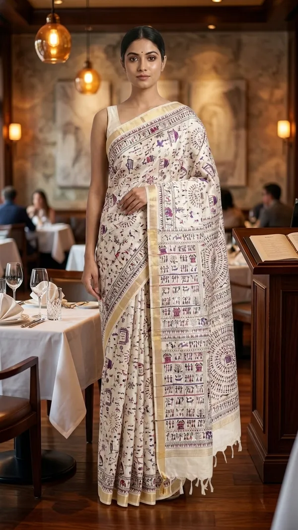 Bhagalpuri_Handloom_Warli_Print_on_Premium_Quality_Soft_Katan_Tussar_Silk_Saree_in_White