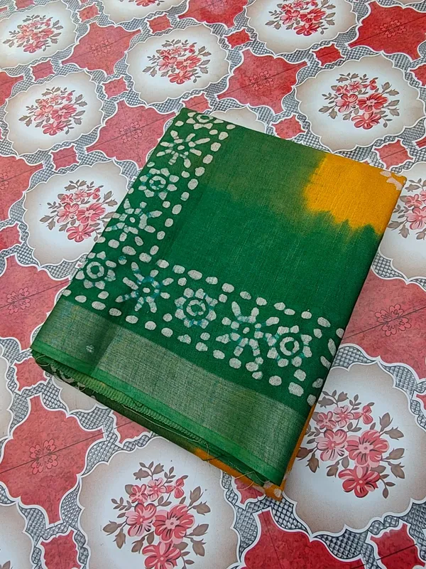 Bhagalpuri_Handloom_Linen_Blend_Batik_Saree_With_Running_BLouse_Piece
