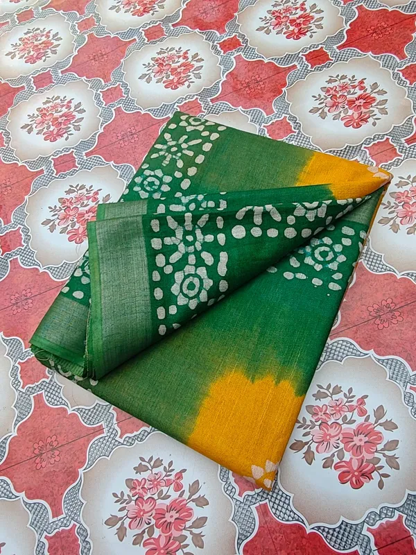 Bhagalpuri_Handloom_Linen_Blend_Batik_Saree_With_Running_BLouse_Piece
