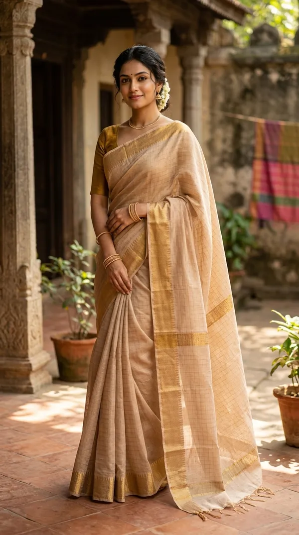 Exclusive_Handwoven__Cotton_SIlk_Mangalgiri_Saree_With_Running_Blouse_Piece