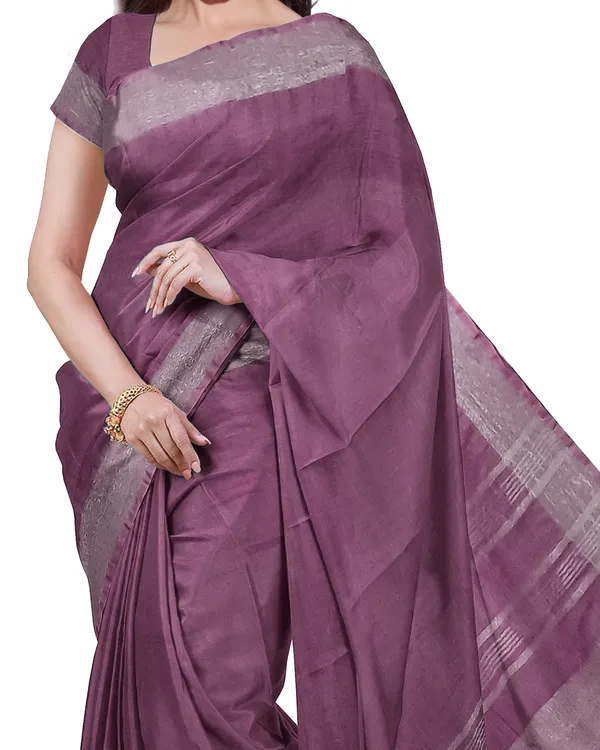 Quinacridone_Magenta_&_Red_women's_Bhagalpuri_Handloom_Cotton-Linen_Blend_Saree_Combo_(Pack_Of_2)_With_Running_Unstiched_Blouse_Piece