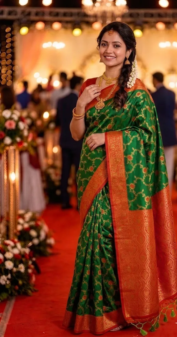 Premium_Soft_Paithani_Silk_sarees_With_Beautiful_Weaving_Pattern_With_Attractive_Rich_Pallu_And_Border_And_Weaving_Blouse_With_Tassels