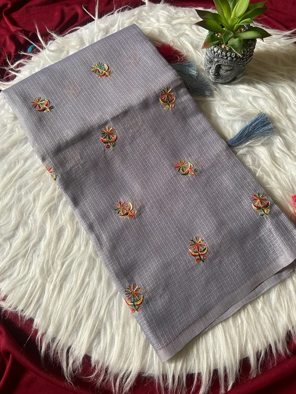 Premium_Soft_Kota_sarees_with_Beautiful_Embroidery_With_Attractive_Design_And_Contrast_Jecquard_Blouse_With_Tassels_in_new_styles_n_new_look