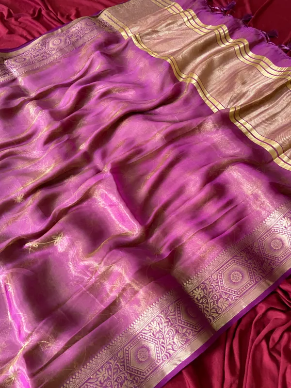 Premium_Soft_Fandy_Satin_sarees_with_Beautiful_Self_Design_Weaving__Pallu_With_Attractive_Traditional_Zari_Weaving__Border_With_All_Over_Self_Weaving__Design_And_Self_Design_Weaving__Blouse_With_Fancy_Tassels