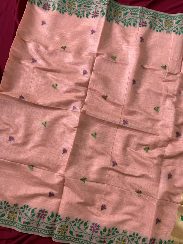 Premium_Soft_Muga_Cotton_Paithani_sarees_with_Beautiful_Colourfull_3D_Woven_Zari_Deer_Design_Pallu_With_Attractive_All_Over_Resham_Weaving_Butti_Design_With_Zari_Weaving_Border_And_Resham_Weaving_Border_Blouse_With_Fancy_Tassels