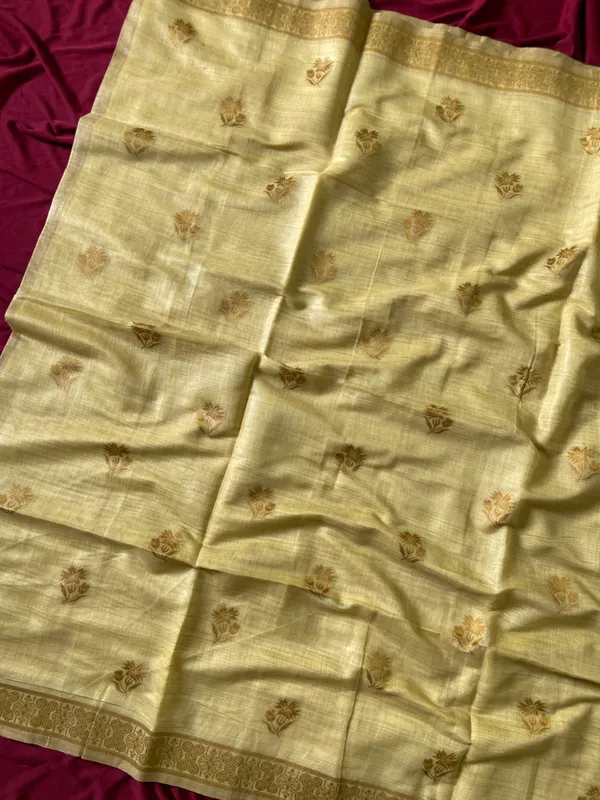 Premium_Soft_Muga_Cotton_sarees_with_Beautiful_Colourfull_Digital_Weaving_Work_Pallu_With_Attractive_Resham_Weaving_Border_With_All_Over_Resham_Weaving_Butti_Design_And_Resham_Weaving_Butti_Blouse_With_Fancy_Tassels