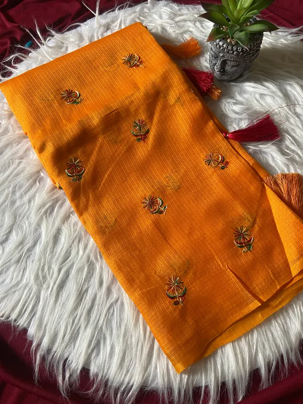 Premium_Soft_Kota_sarees_with_Beautiful_Embroidery_With_Attractive_Design_And_Contrast_Jecquard_Blouse_With_Tassels_in_new_styles_n_new_look