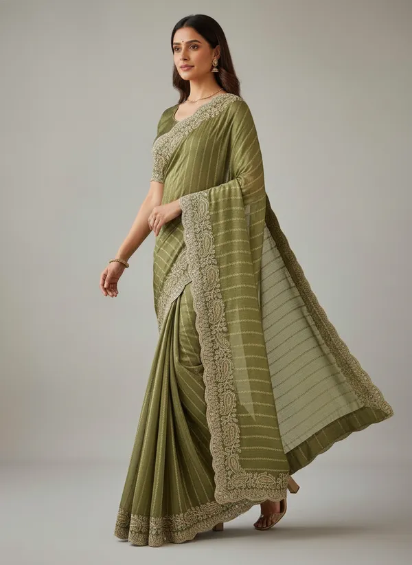 Kajju_Katri_Pedding_sarees_with_Beautiful_Embroidery_&_Sequence_Work_With_Attractive_Cutwork_Border_And_Heavy_Embroidery_&_Sequence_Work_Blouse