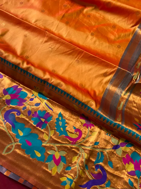 Premium_Soft_Paithani_Silk_sarees_With_Beautiful_Weaving_Pattern_With_Attractive_Rich_Pallu_And_Border_And_Weaving_Blouse_With_Tassels