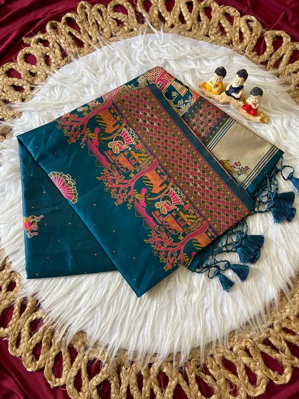 Soft_Pashmina_Silk_sarees_with_Beautiful_Woven_Zari_Work_With_Attractive_Pashmina_Design_Saree_And_Running_Blouse_With_Tassels
