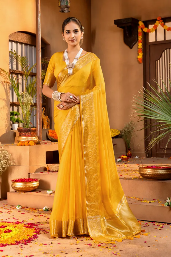 Premium_Soft_Fandy_Satin_sarees_with_Beautiful_Self_Design_Weaving__Pallu_With_Attractive_Traditional_Zari_Weaving__Border_With_All_Over_Self_Weaving__Design_And_Self_Design_Weaving__Blouse_With_Fancy_Tassels