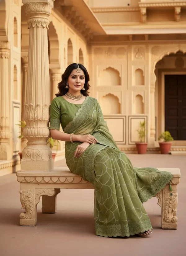 Shimmer_Sitara_Pending_Fabric_sarees_with_Beautiful_Embroidery_&_Sequence_Work_With_Attractive_Cutwork_Border_And_Heavy_Embroidery_&_Sequence_Work_Heavy_Mono_Fabric_Blouse