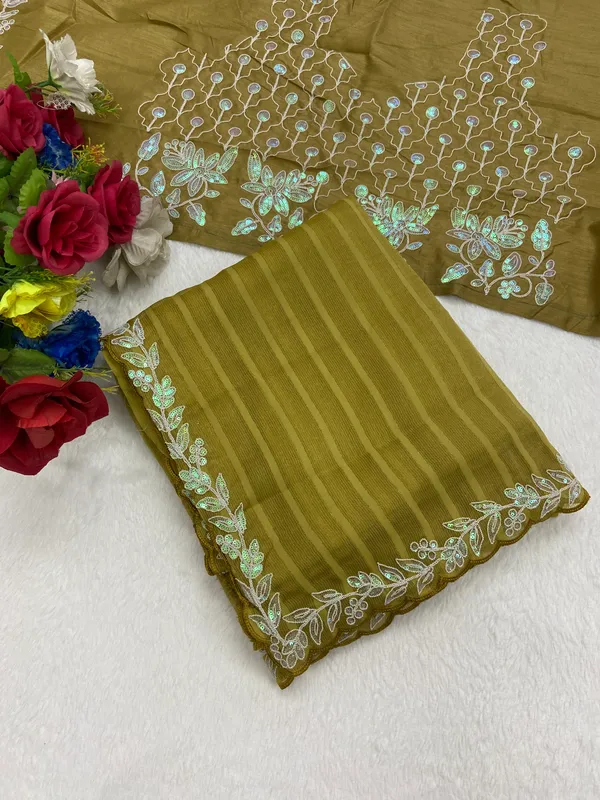 Soft_Shimmer_Patta_sarees_with_Beautiful?_Embroidery_&_Sequence_Work_With_Attractive_Cutwork_Border_And_Heavy_Embroidery_&_Sequence_Work_Blouse_in_new_styles_n_new_look