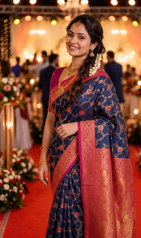 Premium_Soft_Paithani_Silk_sarees_With_Beautiful_Weaving_Pattern_With_Attractive_Rich_Pallu_And_Border_And_Weaving_Blouse_With_Tassels