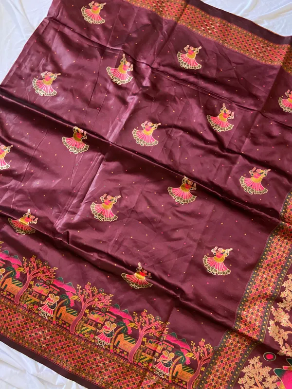 Soft_Pashmina_Silk_sarees_with_Beautiful_Woven_Zari_Work_With_Attractive_Pashmina_Design_Saree_And_Running_Blouse_With_Tassels