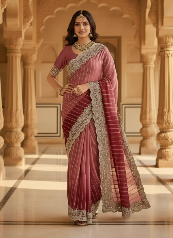 Kajju_Katri_Pedding_sarees_with_Beautiful_Embroidery_&_Sequence_Work_With_Attractive_Cutwork_Border_And_Heavy_Embroidery_&_Sequence_Work_Blouse