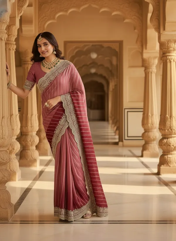 Kajju_Katri_Pedding_sarees_with_Beautiful_Embroidery_&_Sequence_Work_With_Attractive_Cutwork_Border_And_Heavy_Embroidery_&_Sequence_Work_Blouse