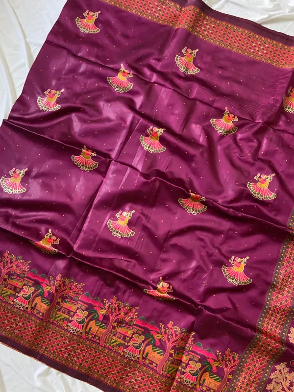 Soft_Pashmina_Silk_sarees_with_Beautiful_Woven_Zari_Work_With_Attractive_Pashmina_Design_Saree_And_Running_Blouse_With_Tassels
