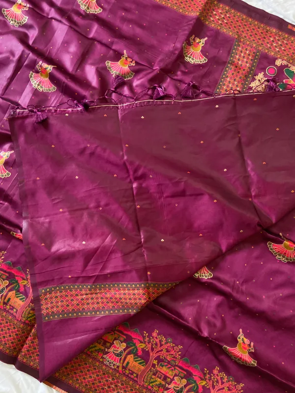 Soft_Pashmina_Silk_sarees_with_Beautiful_Woven_Zari_Work_With_Attractive_Pashmina_Design_Saree_And_Running_Blouse_With_Tassels