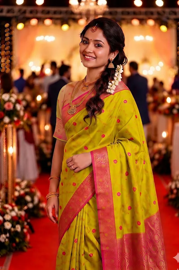 Premium_Soft_Paithani_Silk_sarees_With_Beautiful_Weaving_Pattern_With_Attractive_Rich_Pallu_And_Border_And_Weaving_Blouse_With_Tassels