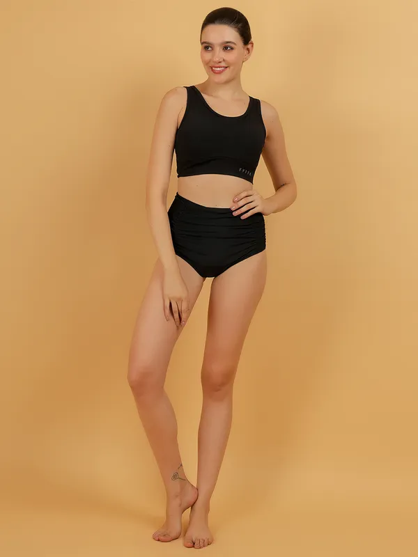 Black_High_Waisted_Bathing_Bikini_Boy_Short_Swimwear_For_Women_&_Girls