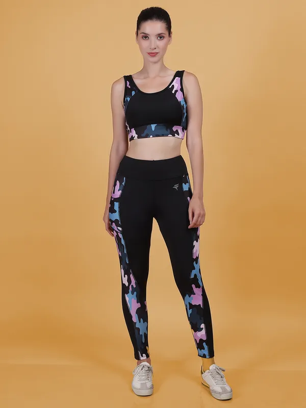 Purple_Camo_&_Black_Fytte_Printed_Workout_Tights_&_Crop_Top_Sports_Bra_Set_For_Women_&_Girls