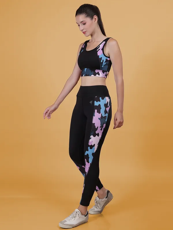 Purple_Camo_&_Black_Fytte_Printed_Workout_Tights_&_Crop_Top_Sports_Bra_Set_For_Women_&_Girls