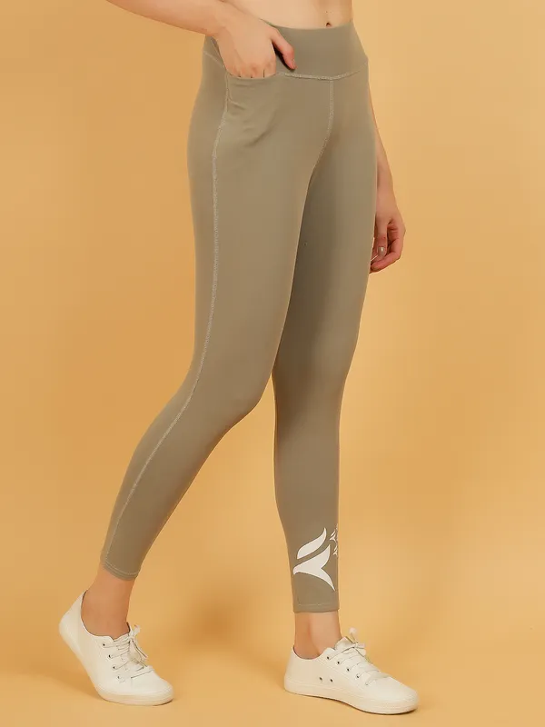 Cement_Dry_Fit_Solid_Athletics_Gym_Workout_Sports_Leggings_Tights_For_Women_&_Girls