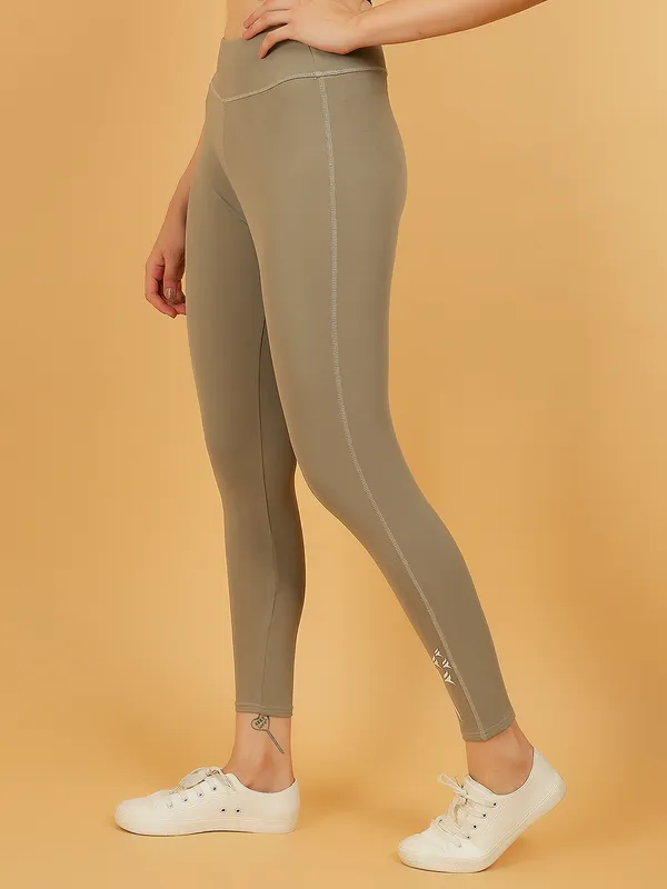 Cement_Dry_Fit_Solid_Athletics_Gym_Workout_Sports_Leggings_Tights_For_Women_&_Girls