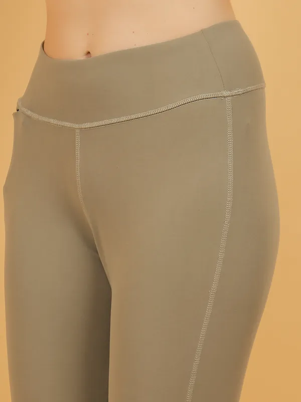 Cement_Dry_Fit_Solid_Athletics_Gym_Workout_Sports_Leggings_Tights_For_Women_&_Girls