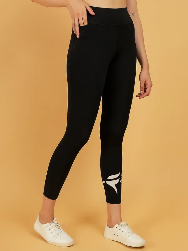 Black_Dry_Fit_Solid_Athletics_Gym_Workout_Sports_Leggings_Tights_For_Women_&_Girls