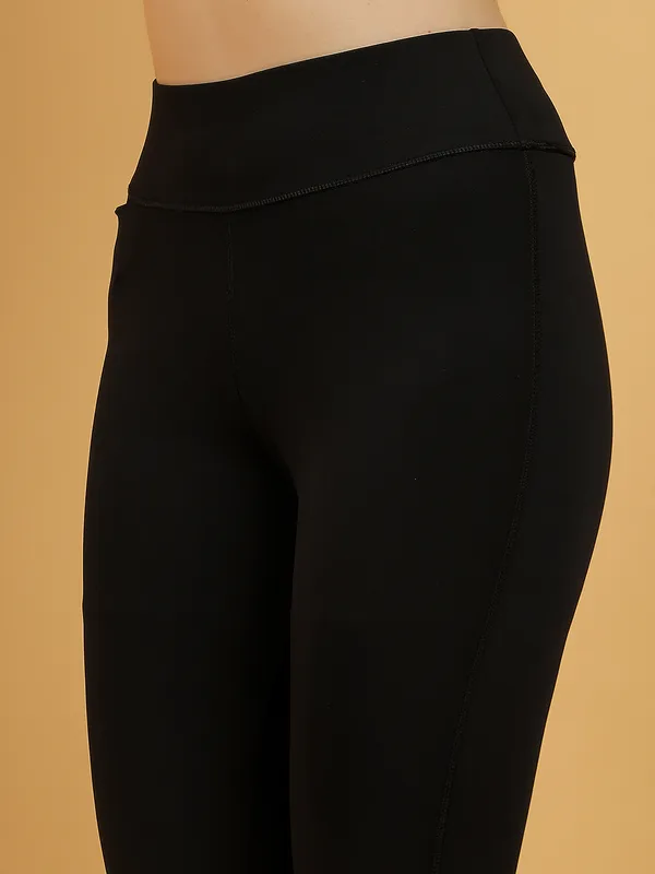 Black_Dry_Fit_Solid_Athletics_Gym_Workout_Sports_Leggings_Tights_For_Women_&_Girls