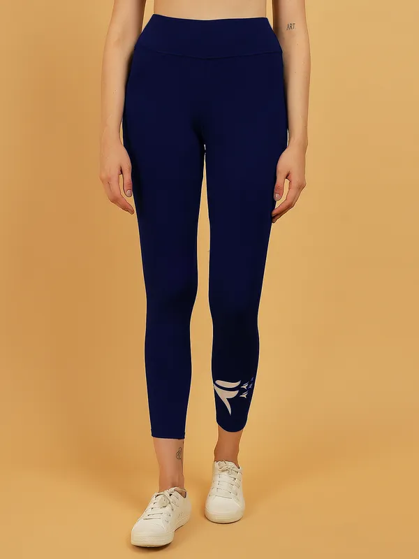 Navy_Dry_Fit_Solid_Athletics_Workout_Sports_Leggings_Tights_For_Women_&_Girls