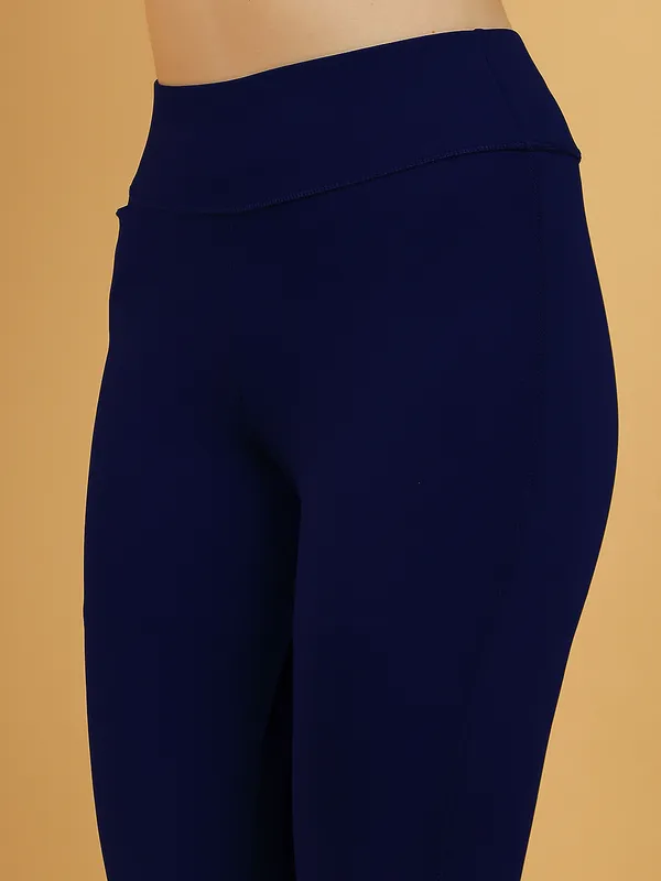 Navy_Dry_Fit_Solid_Athletics_Workout_Sports_Leggings_Tights_For_Women_&_Girls