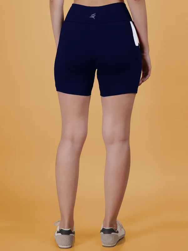 Navy_&_White_Dry_Fit_High_Waist_Fitness_Athletic_Workout_Running_Yoga_Shorts_With_Deep_Pocket_For_Women_&_Girls