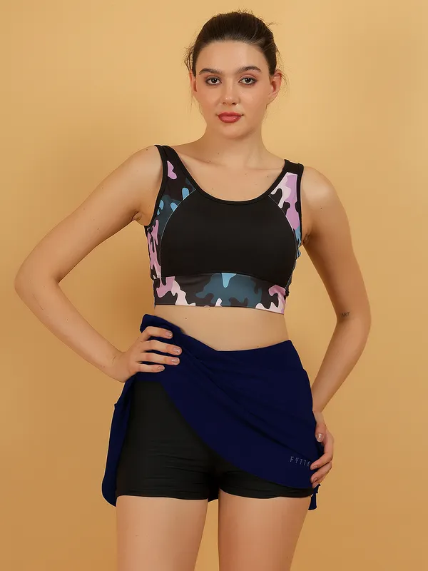 Navy_High_Waisted_Bikini_Tankini_Bottom_Athletic_Swim_Skort_For_Women_&_Girls