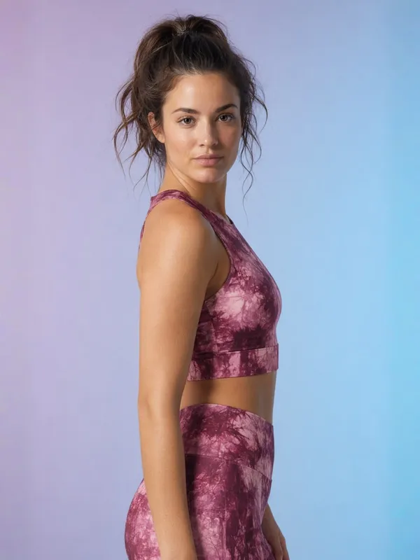 FYTTE_Dry_Fit_Athleisure_Padded_Crop_Top_Full_Coverage_Sweat_Wicking_Longline_Active_Energy_Sports_Bra_WineTieDye