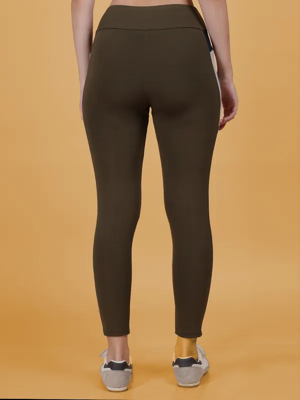 Olive_Navy_&_Grey_Dry_Fit_Bold_Color_Stripe_Athletics_Workout_Sports_Leggings_Tights_For_Women_&_Girls