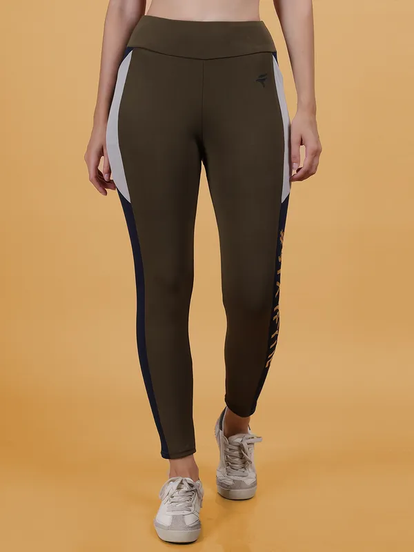 Olive_Navy_&_Grey_Dry_Fit_Bold_Color_Stripe_Athletics_Workout_Sports_Leggings_Tights_For_Women_&_Girls
