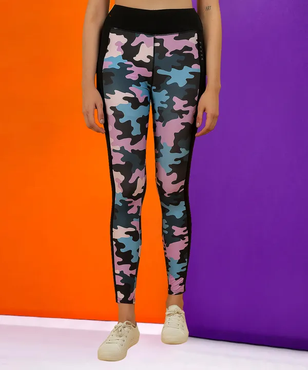 Purple_Camo_&_Black_Fytte_Dry_Fit_Camo_Print_Athletics_Workout_Sports_Leggings_Tights_For_Women_&_Girls