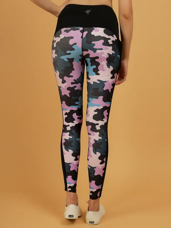 Purple_Camo_&_Black_Fytte_Dry_Fit_Camo_Print_Athletics_Workout_Sports_Leggings_Tights_For_Women_&_Girls
