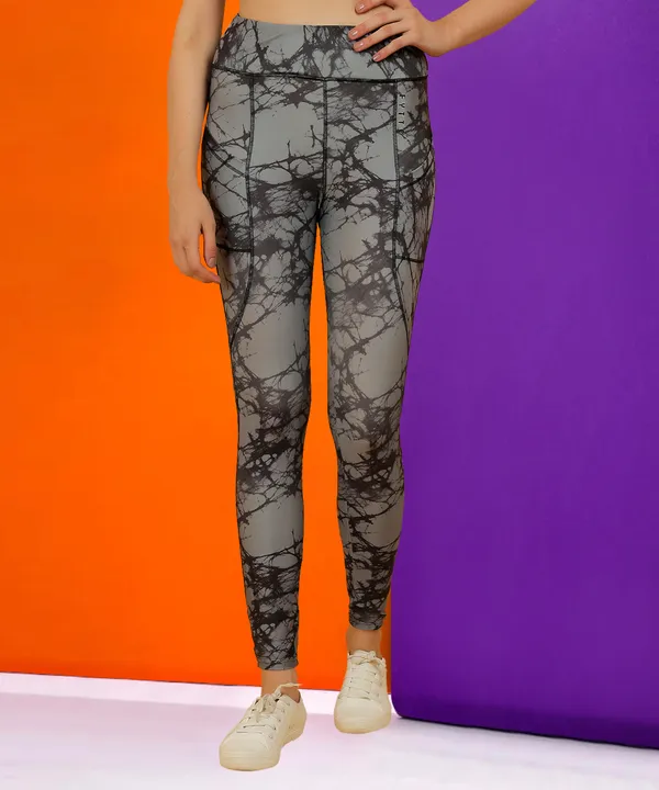Grey_Dry_Fit_Tie_Dye_Print_Athletics_Workout_Sports_Leggings_Tights_For_Women_&_Girls