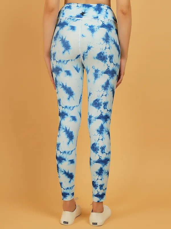 Blue_Dry_Fit_Tie_Dye_Print_Athletics_Workout_Sports_Leggings_Tights_For_Women_&_Girls