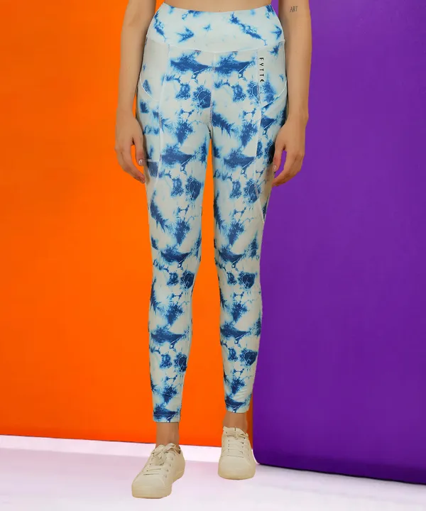 Blue_Dry_Fit_Tie_Dye_Print_Athletics_Workout_Sports_Leggings_Tights_For_Women_&_Girls