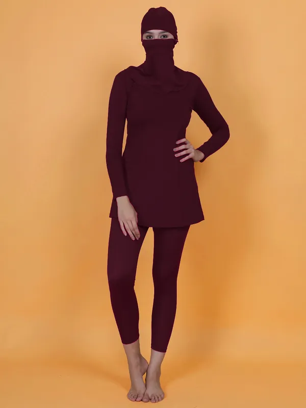 Wine_Muslim_Full_Coverage_Long_Sleeve_3_Pc_Swimwear_For_Women_&_Girls