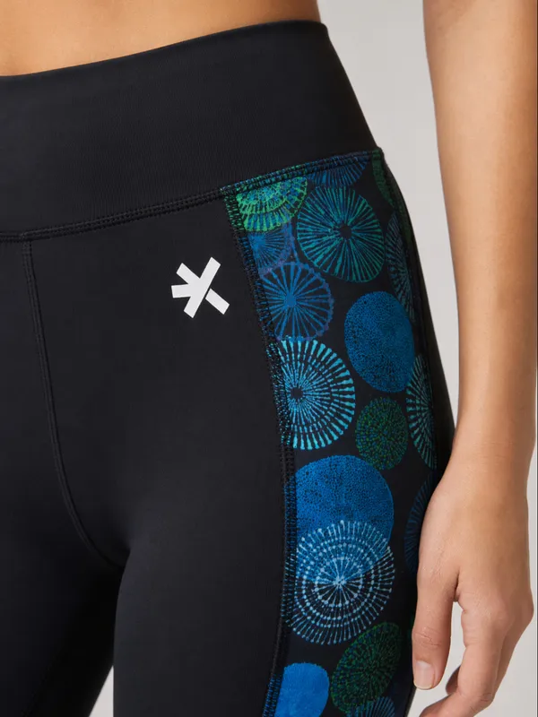 FYTTE_Printed_Activewear_Workout_Yoga_Gym_Tights_&_Crop_Top_Sports_Bra_Set_Fitness_Yoga_Co-ords_Sets_GreenRings