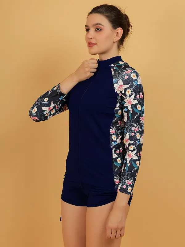 Navy_Fytte_Rash_Guard_Sun_Protection_Long_Sleeve_Swimsuit_For_Women_&_Girls