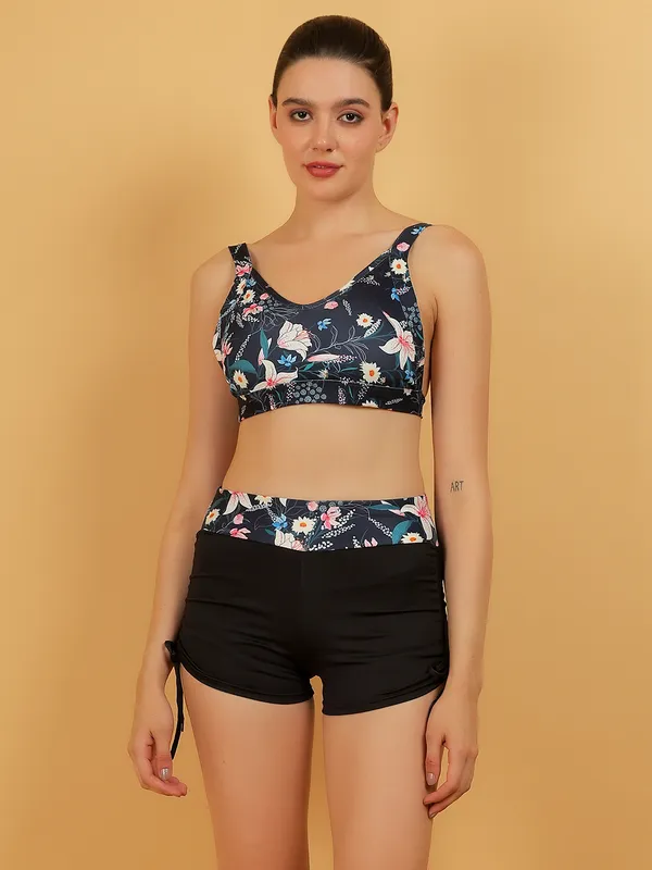 FYTTE_3_Piece_Zipper_Rash_Guard_T-Shirt_Swimsuits_with_Tank_Bikini_Top_&_High_Waist_Boyshort_Swimset_for_women