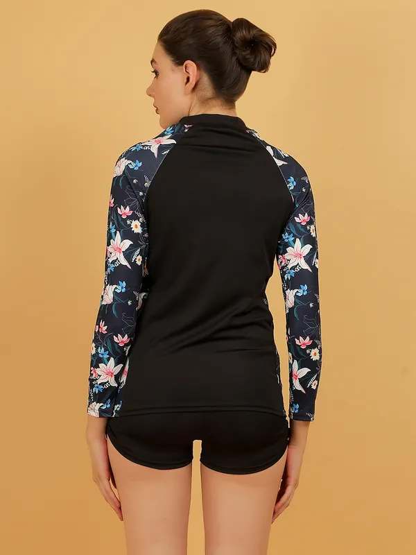 FYTTE_3_Piece_Zipper_Rash_Guard_T-Shirt_Swimsuits_with_Tank_Bikini_Top_&_High_Waist_Boyshort_Swimset_for_women