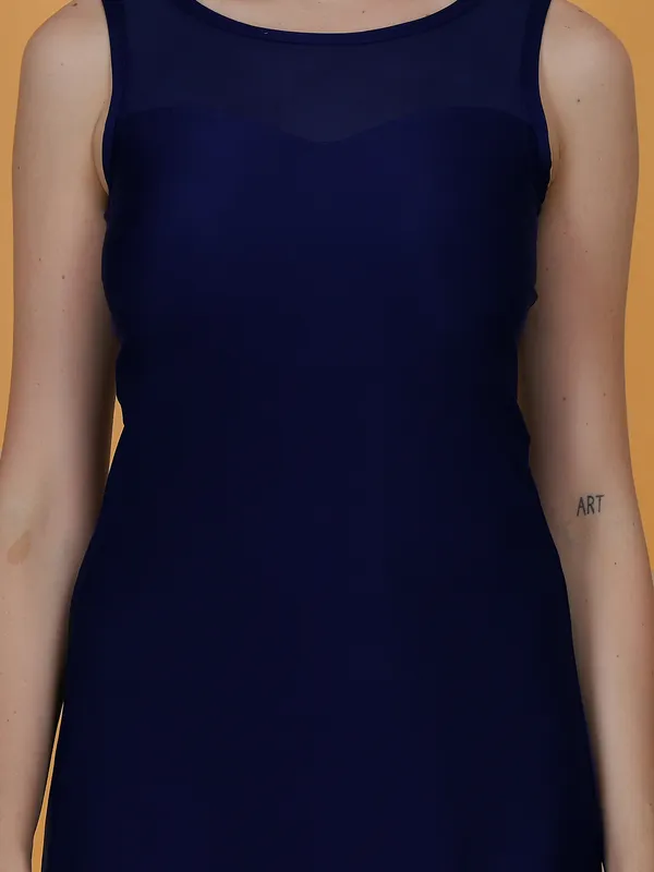 Navy_A_Line_Mesh_Sweetheart_Neck_One_Piece_Swimdress_For_Women_&_Girls